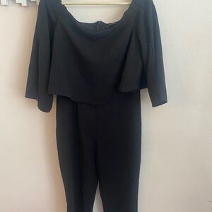 DO+BE off the shoulder Black Jumpsuit like new